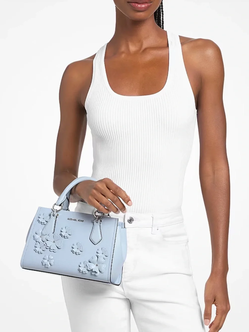 MICHAEL KORS Marilyn Small Embellished Satchel Crossbody - Picture 2 of 13